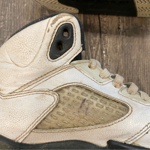 2/20 1Y Nike Air Jordan 5 Retro Olympic Gold & White GS - Picture 10 of 12